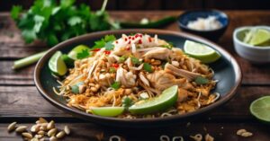 Prosty przepis na pad thai z kurczakiem - gotowe w 30 minut!